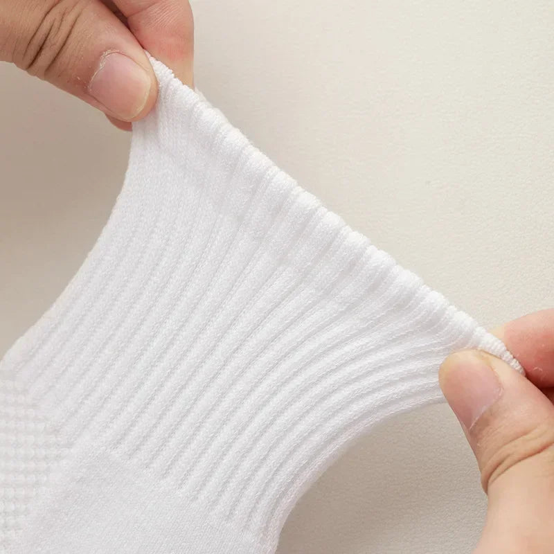 10 Pairs Men's Cotton Mid-Calf Sports Socks