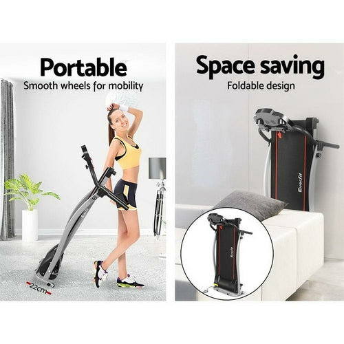 Everfit Treadmill Electric Home Gym Fitness Exercise Machine Foldable